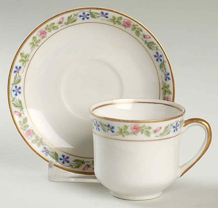 Melrose Flat Demitasse Cup & Saucer Set by Syracuse-1