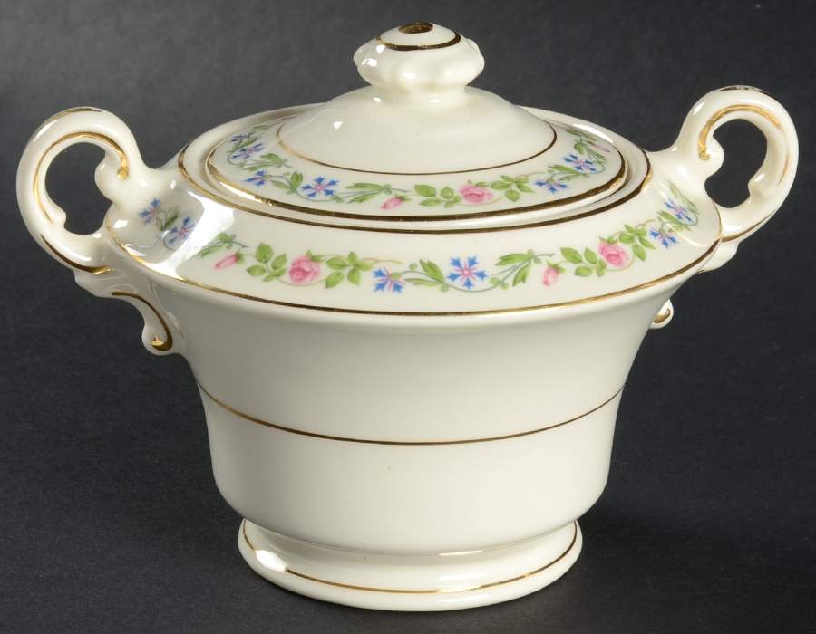 Melrose Sugar Bowl & Lid by Syracuse-1