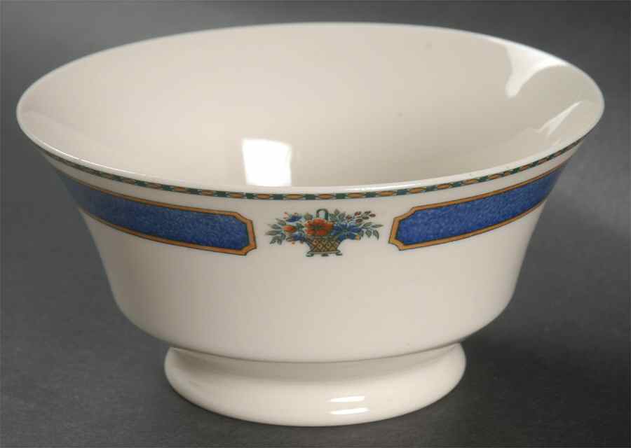 Meridale (Ivory Background) Cranberry Bowl by Syracuse-1