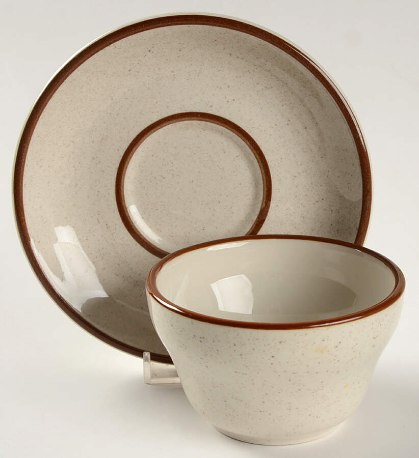 Mesa Grande Flat Bouillon Cup & Saucer by Syracuse-1