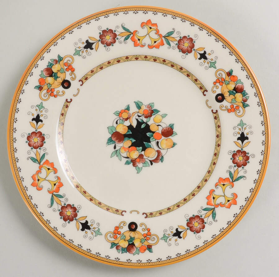 Midlothian (Orange Trim) Salad Plate by Syracuse-1