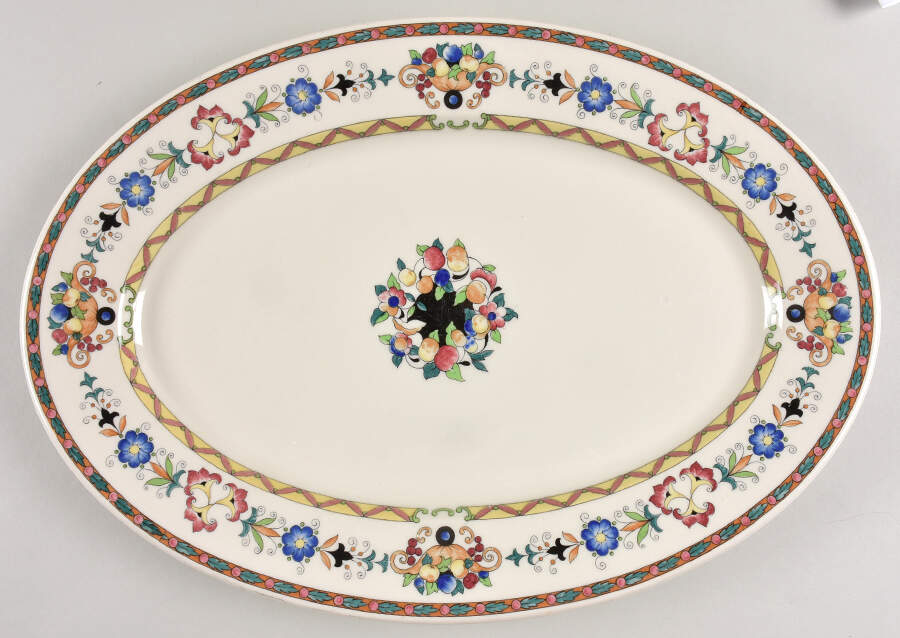 Midlothian (No Trim) 15" Oval Serving Platter by Syracuse-1
