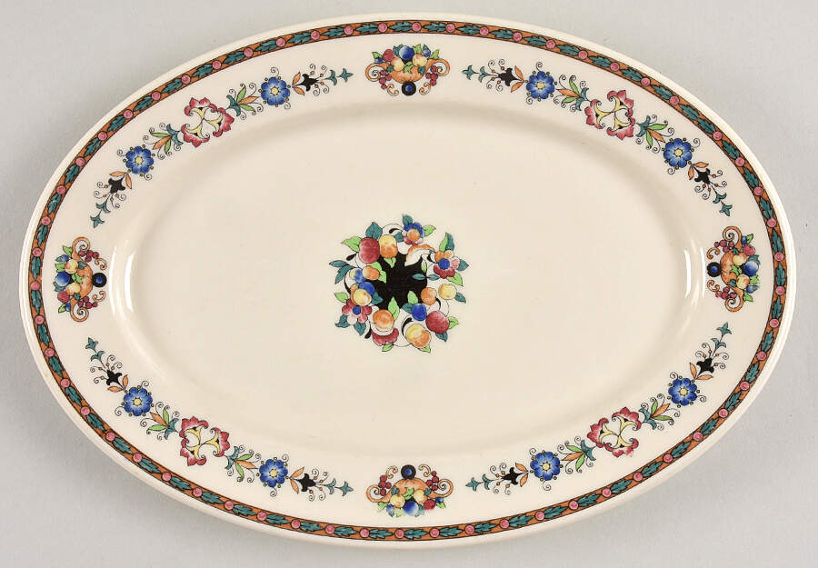 Midlothian (No Trim) 9" Oval Serving Platter by Syracuse-1