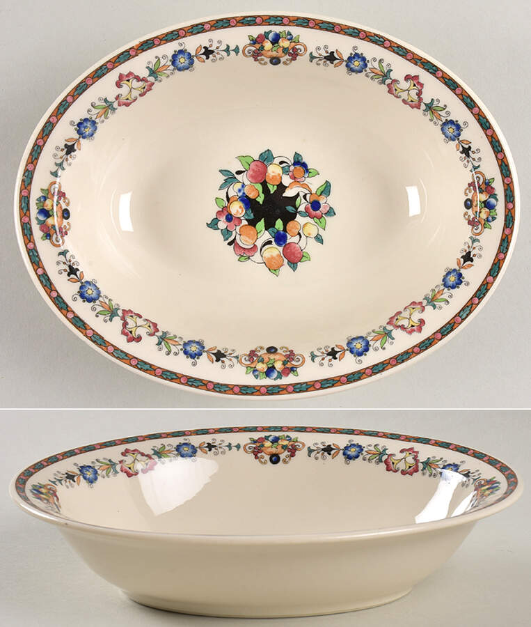 Midlothian (No Trim) 8" Oval Vegetable Bowl by Syracuse-1