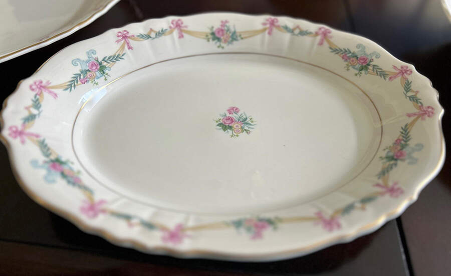 Milicent 13" Oval Serving Platter by Syracuse-1