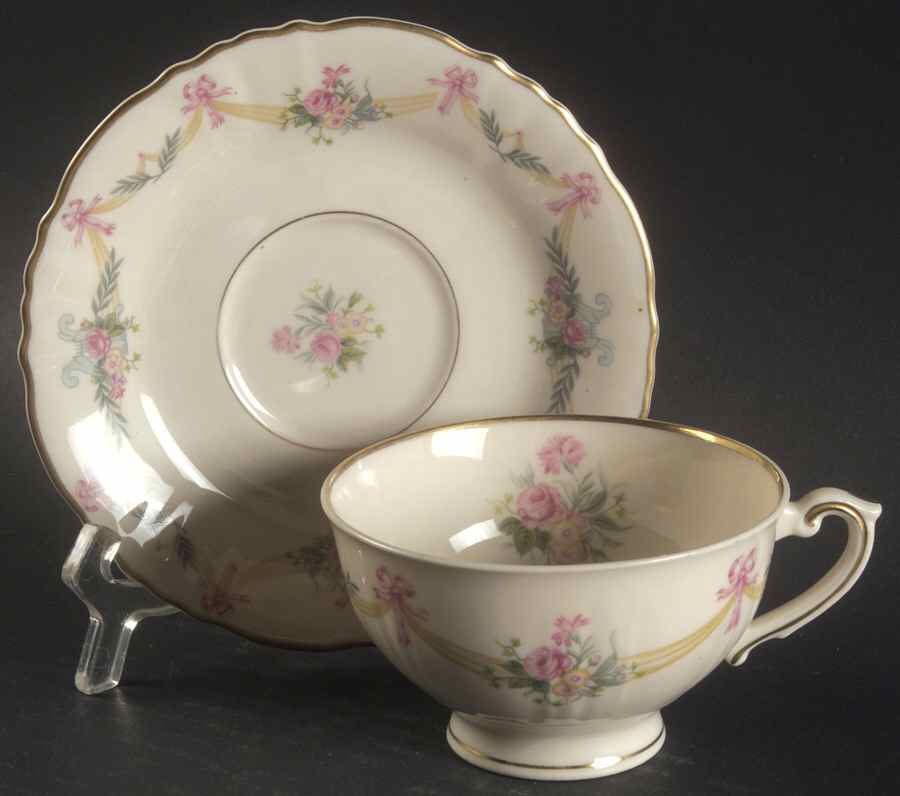 Milicent Footed Cup & Saucer Set by Syracuse-1