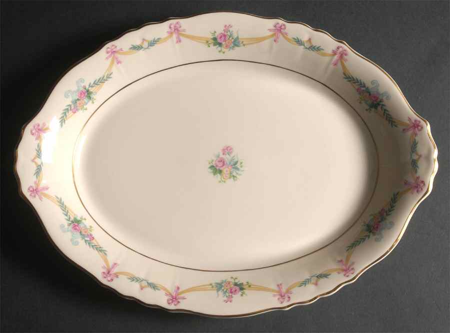 Milicent 14" Oval Serving Platter by Syracuse-1