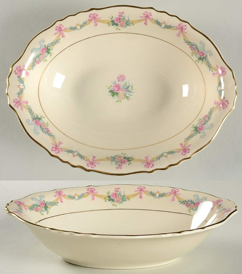 Milicent 9" Oval Vegetable Bowl by Syracuse-1
