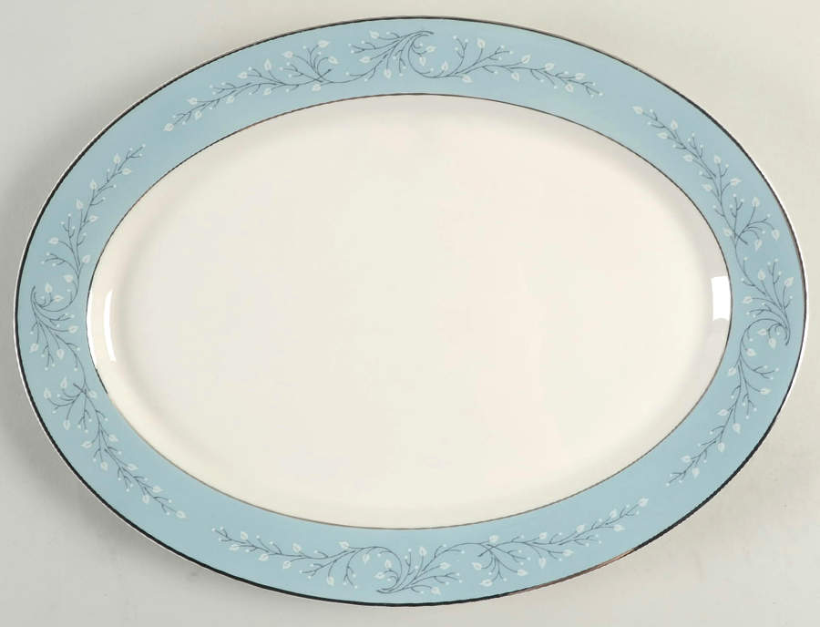 Minuet 14" Oval Serving Platter by Syracuse-1