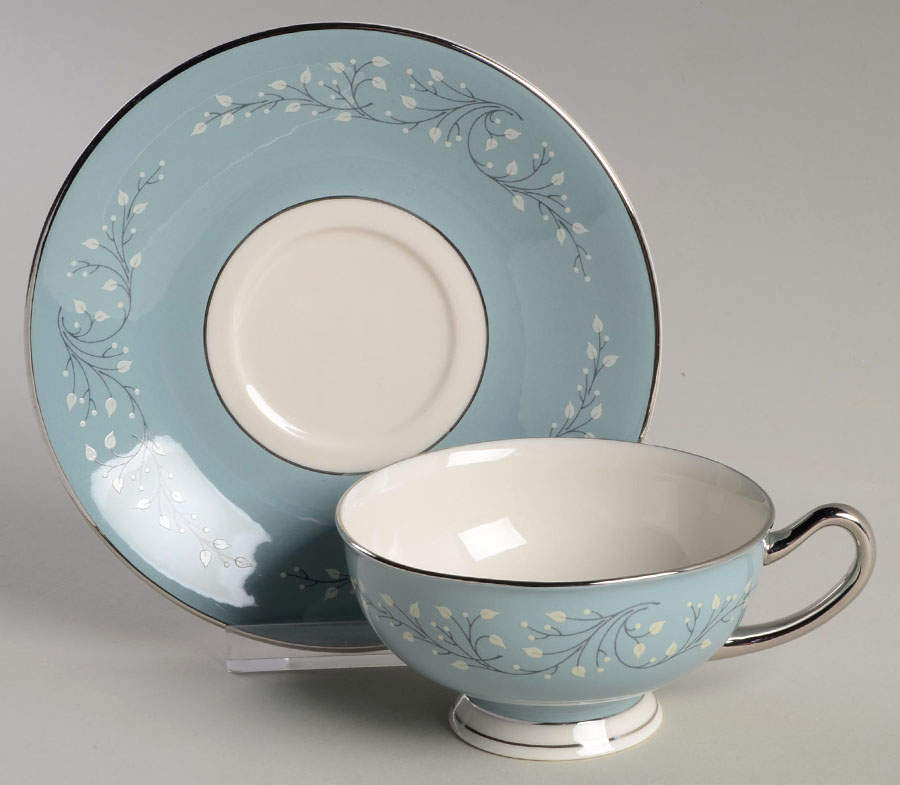 Minuet Footed Cup & Saucer Set by Syracuse-1
