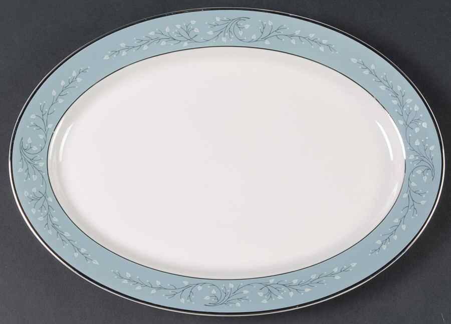 Minuet 12" Oval Serving Platter by Syracuse-1