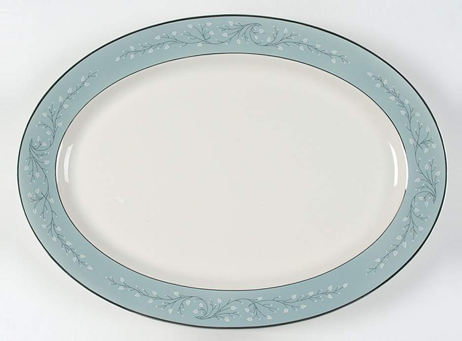 Minuet 16" Oval Serving Platter by Syracuse-1
