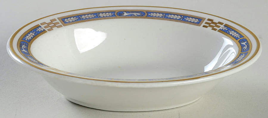 Mistic Blue Oval Fruit/Dessert Bowl by Syracuse-1