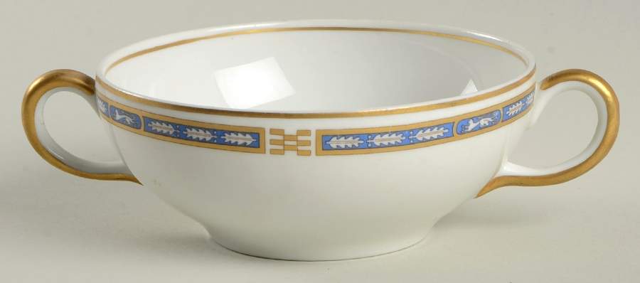 Mistic Blue Flat Cream Soup Bowl by Syracuse-1