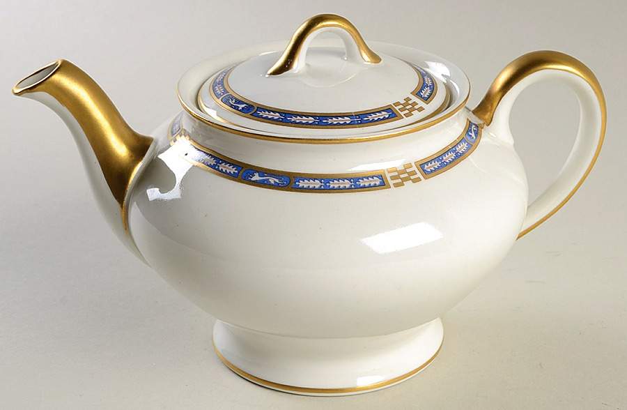 Mistic Blue Teapot & Lid by Syracuse-1