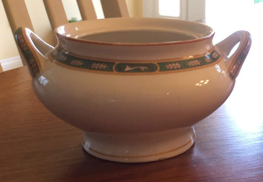 Mistic Green Sugar Bowl No Lid by Syracuse-1