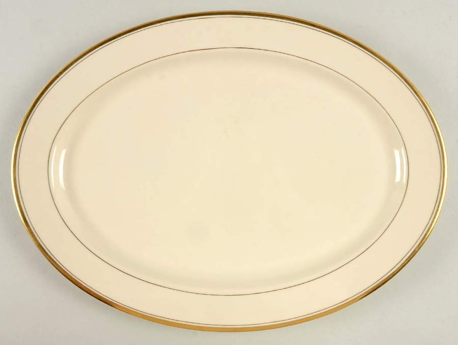 Monticello 14" Oval Serving Platter by Syracuse-1