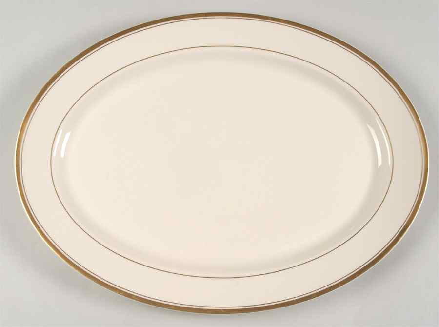 Monticello 16" Oval Serving Platter by Syracuse-1