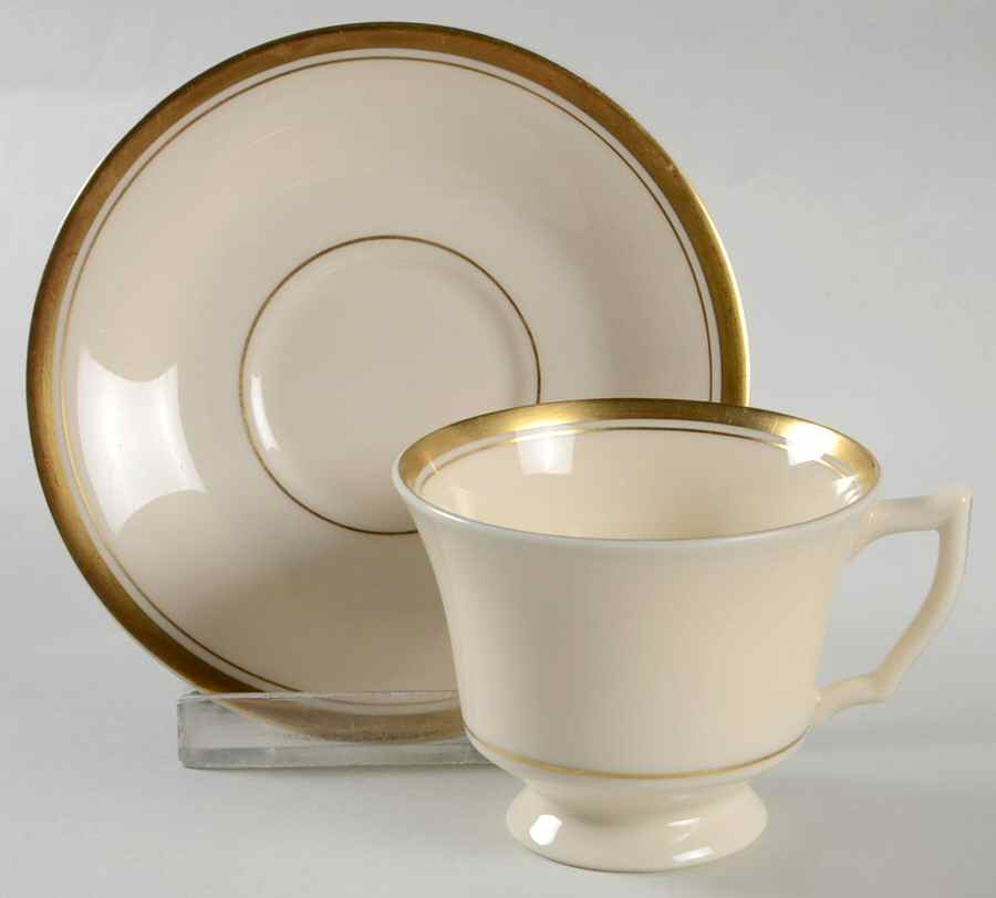Monticello Footed Demitasse Cup & Saucer Set by Syracuse-1