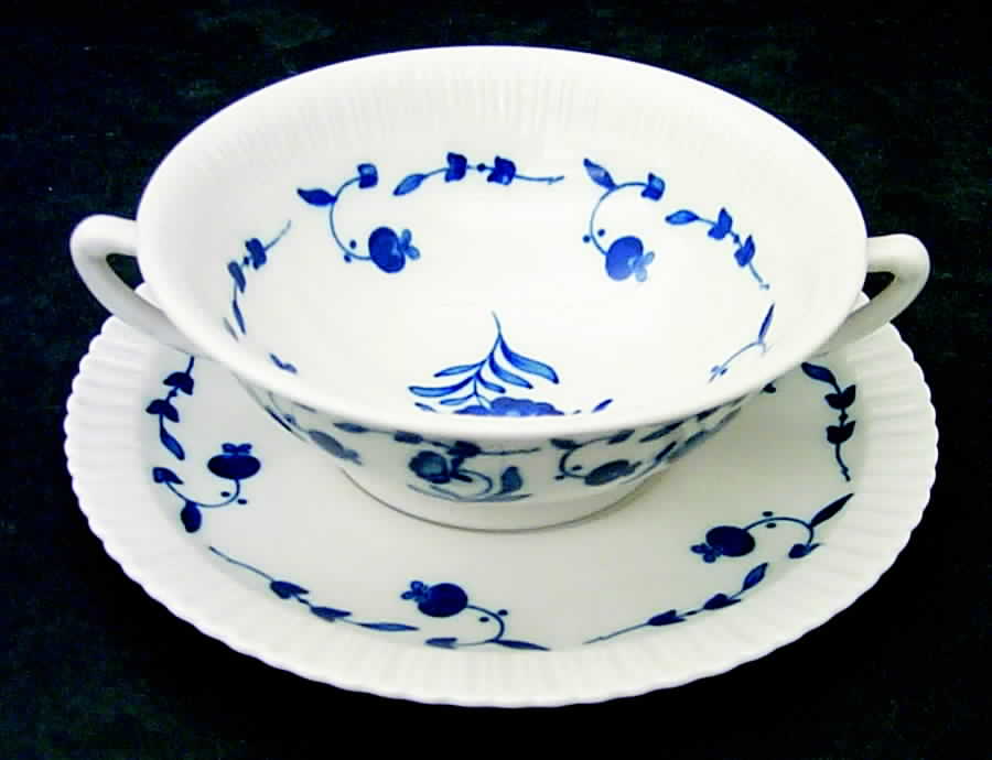 Nantucket Footed Cream Soup Bowl & Saucer Set by Syracuse-1