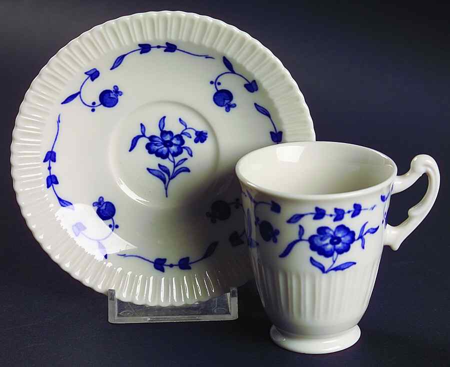 Nantucket Footed Demitasse Cup & Saucer Set by Syracuse-1