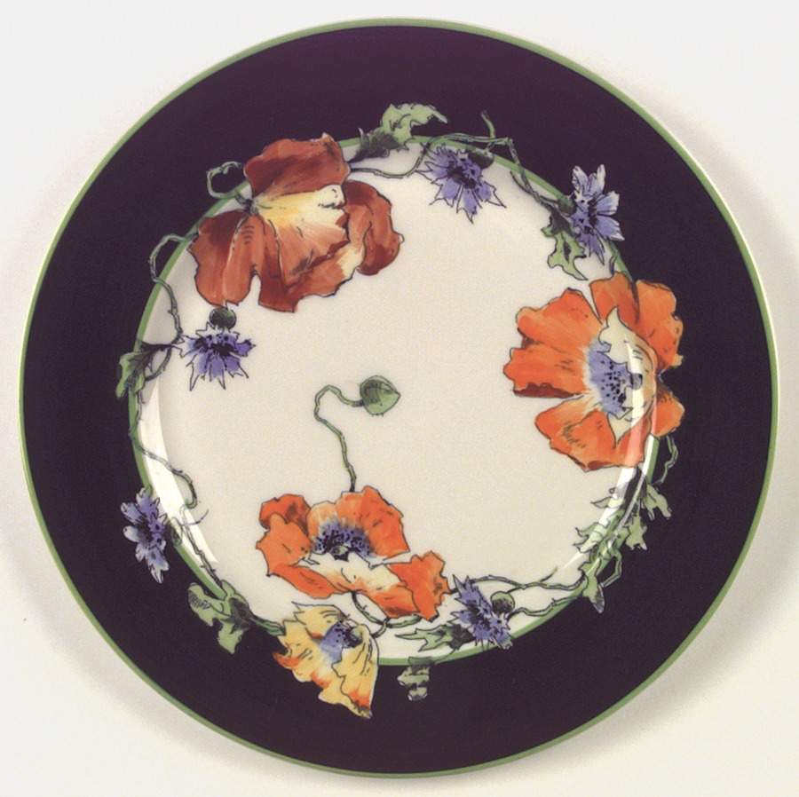 Nature Study Poppies Dinner Plate by Syracuse-1