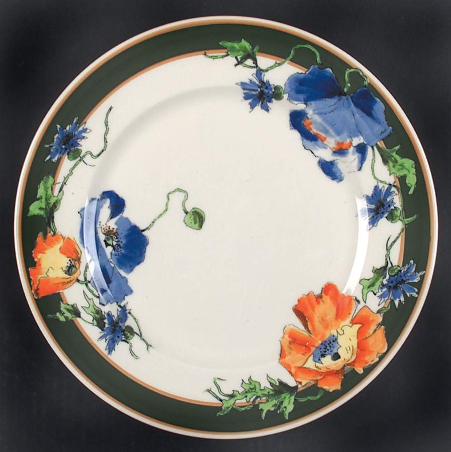 Nature Study Poppies Dinner Plate by Syracuse-1