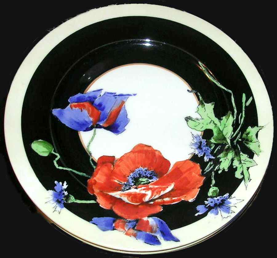 Nature Study Poppies Dinner Plate by Syracuse-1