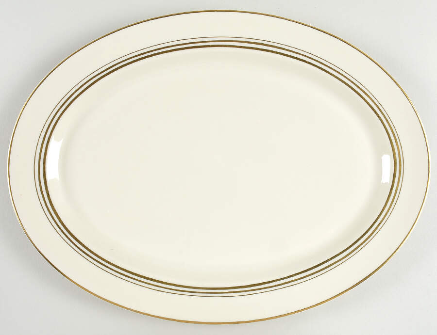 Nimbus Gold 16" Oval Serving Platter by Syracuse-1