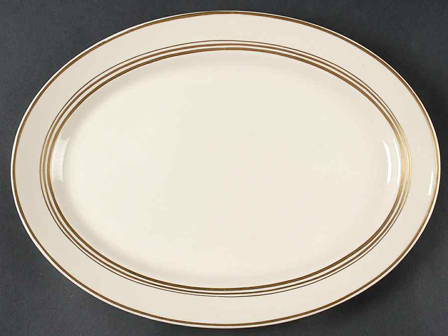 Nimbus Gold 14" Oval Serving Platter by Syracuse-1