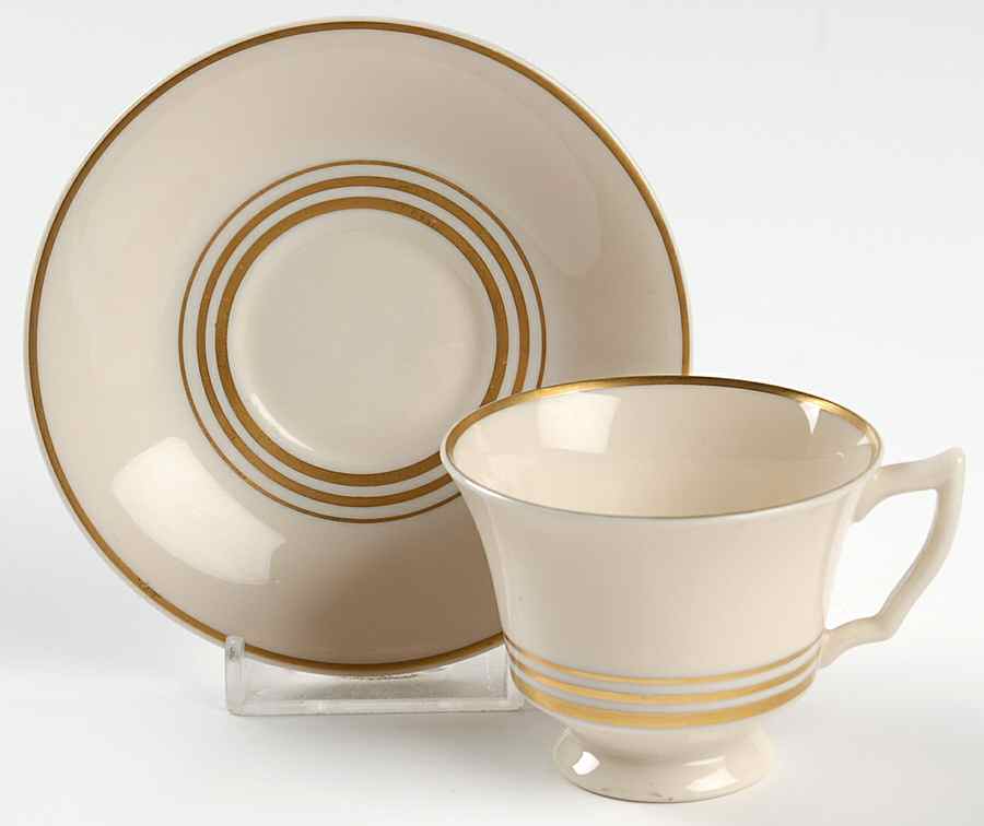 Nimbus Gold Footed Demitasse Cup & Saucer Set by Syracuse-1