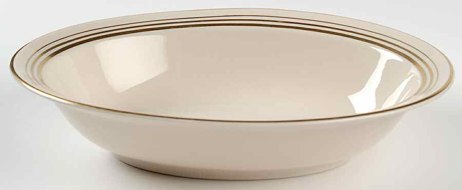 Nimbus Gold 9" Oval Vegetable Bowl by Syracuse-1