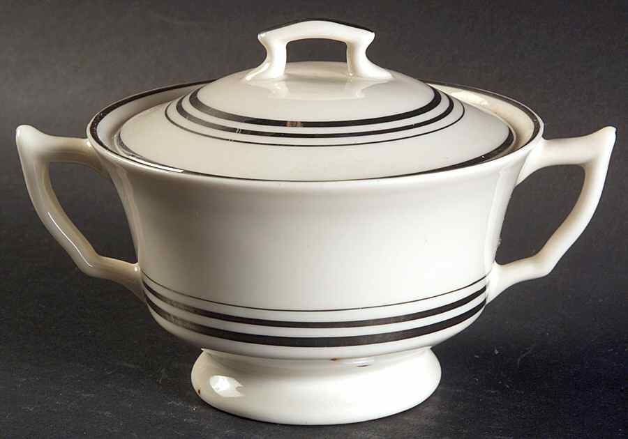 Nimbus Platinum Sugar Bowl & Lid by Syracuse-1