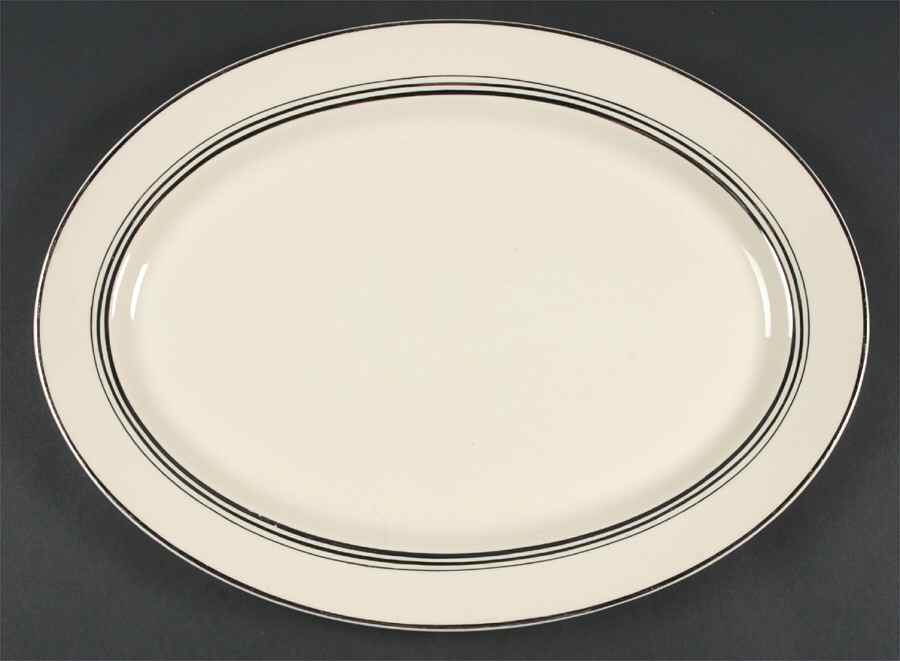 Nimbus Platinum 16" Oval Serving Platter by Syracuse-1