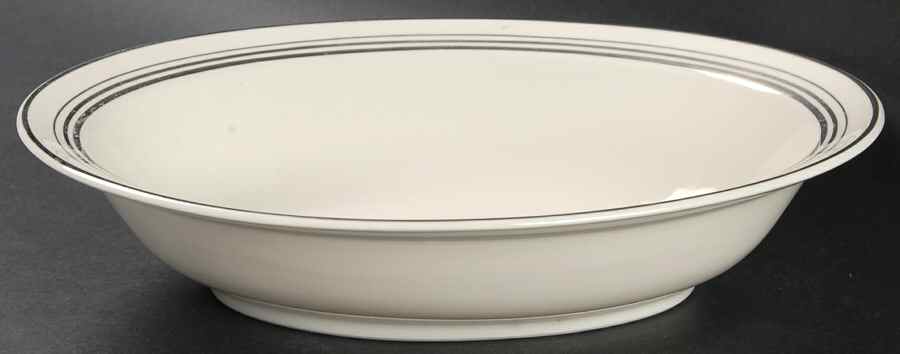 Nimbus Platinum 9" Oval Vegetable Bowl by Syracuse-1