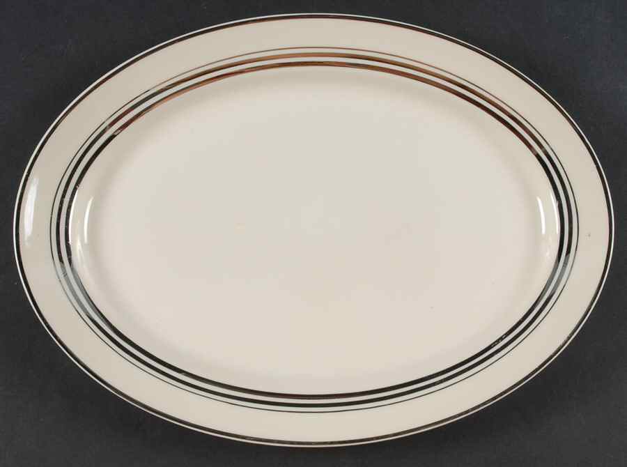 Nimbus Platinum 12" Oval Serving Platter by Syracuse-1
