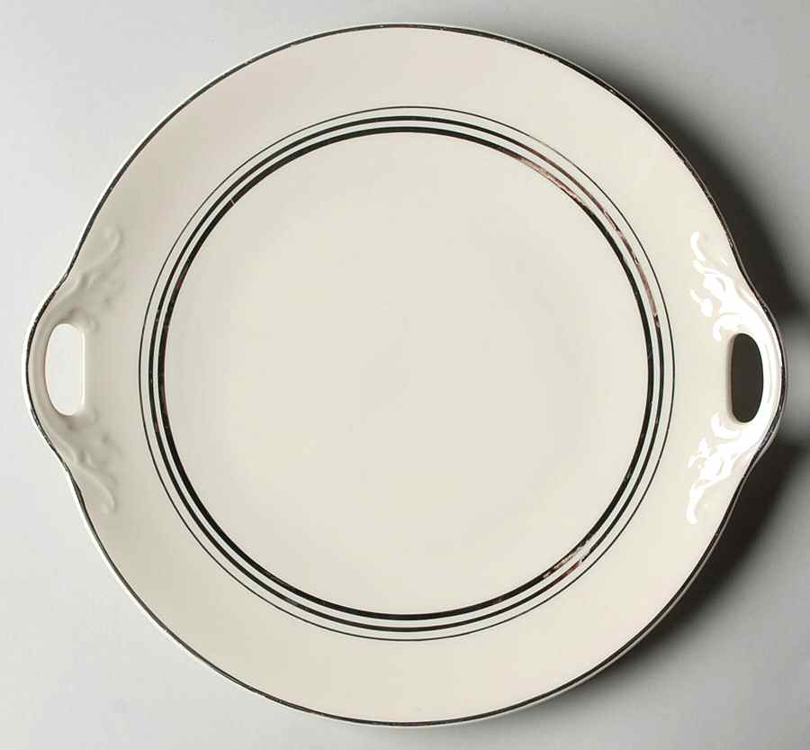 Nimbus Platinum Handled Cake Plate by Syracuse-1