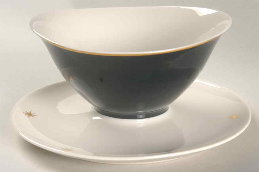 Nocturne Gravy Boat with Attached Underplate by Syracuse-1