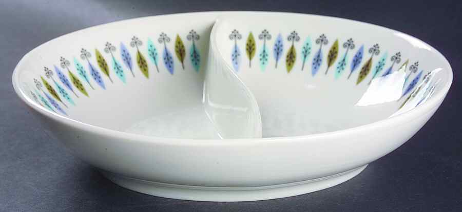 Nordic 10" Oval Divided Vegetable Bowl by Syracuse-1