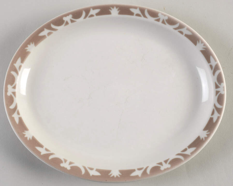 Nutmeg 9" Oval Serving Platter by Syracuse-1