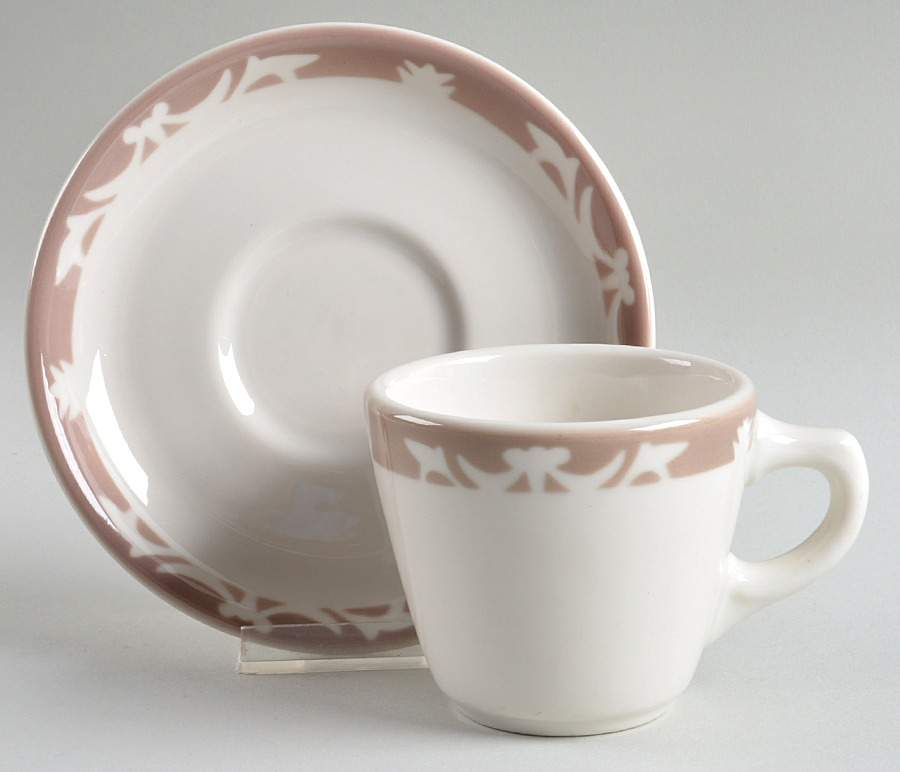 Nutmeg Flat Cup & Saucer Set by Syracuse-1