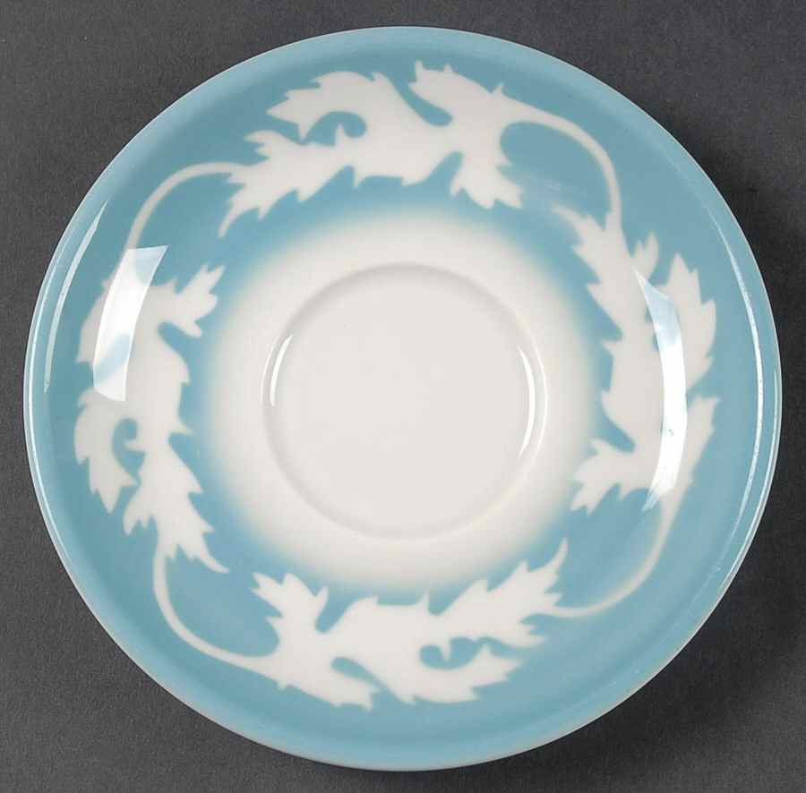 Oakleigh-Blue (Smooth) Saucer by Syracuse-1