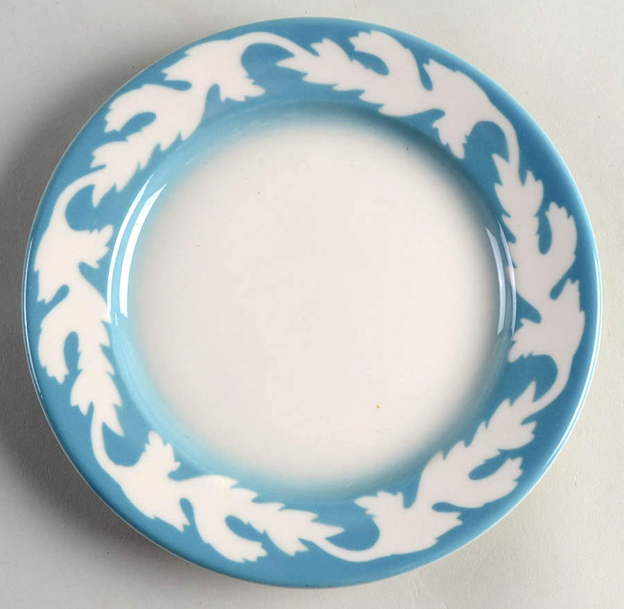 Oakleigh-Blue (Smooth) Dessert/Pie Plate by Syracuse-1
