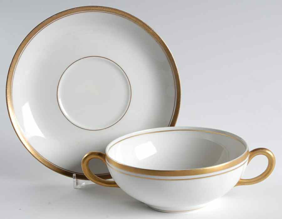 Old Colony Flat Cream Soup Bowl & Saucer Set by Syracuse-1