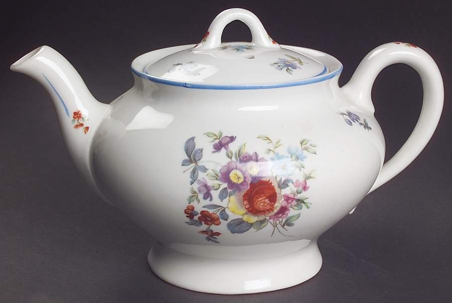 Old Haarlem (Blue Trim) Teapot & Lid by Syracuse-1