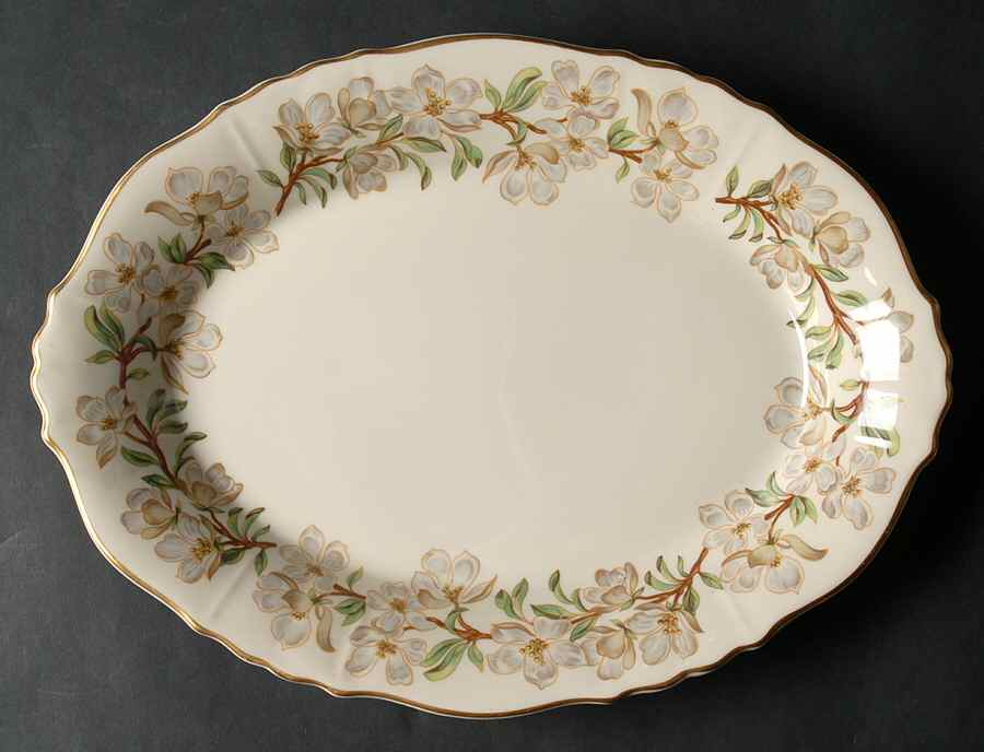 Orchard 12" Oval Serving Platter by Syracuse-1