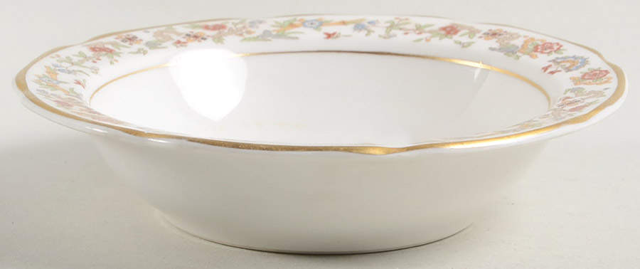 Oriental (Gold Trim) Rim Fruit/Dessert (Sauce) Bowl by Syracuse-1