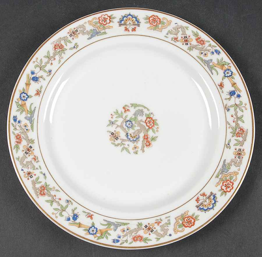 Oriental (Gold Trim) Salad Plate by Syracuse-1