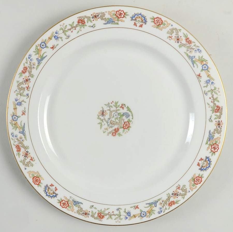 Oriental (Gold Trim) Large Dinner Plate by Syracuse-1