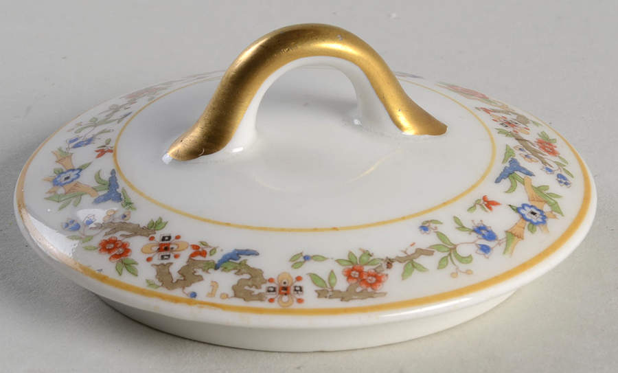 Oriental (Yellow Trim) Lid for Sugar Bowl by Syracuse-1